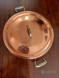 Casseruola in rame 28 cm nuova