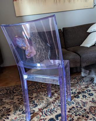 Kartell sedia trasparente