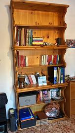 Libreria tre pezzi legno massello