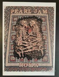 Poster Locandina "Pearl Jam" - Live In Rome (2018)
