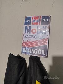 insegna vintage mobil oil misura 30 x 20