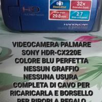 VIDEOCAMERA PALMARE SONY HDR-CX220E COLORE BLU 