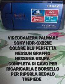 VIDEOCAMERA PALMARE SONY HDR-CX220E COLORE BLU 