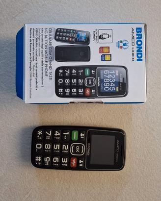Brondi Amico Unico Cellulare Tasti Grandi + 2 Batt