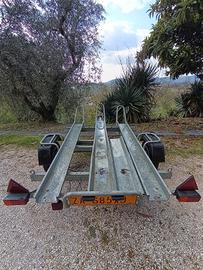 Carrello rimorchio moto 3 posti 