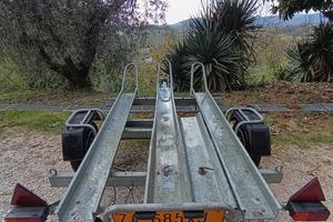 Carrello rimorchio moto 3 posti 