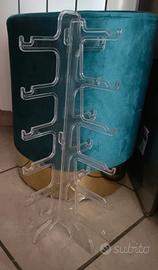 9 occhiali da sole unisex + espositore verticale 