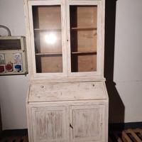 Secretaire con Vetrina in Stile Gustaviano Svedese