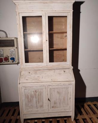 Secretaire con Vetrina in Stile Gustaviano Svedese