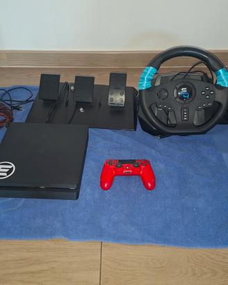 ps 4 slim+ simulazione di guida completo