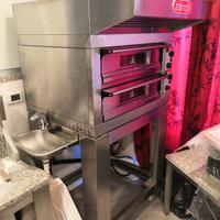 Forno elettrico a doppia camera per pizze