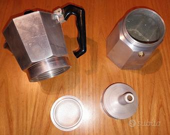 Caffettiera moka in alluminio, marca Zanzibar.