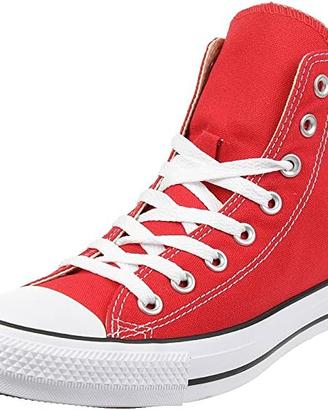 Converse All Star Hi, Sneaker Adulto, Rosse