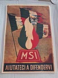 Poster/Manifesto MSI "Aiutateci a difendervi"