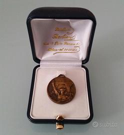 Antica Medaglia in Bronzo Saluto Epoca Romana