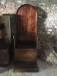seggiolone in olmo 