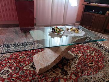 tavolino da salotto in vetro