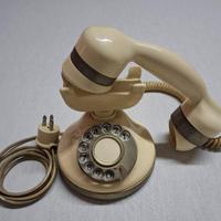 Telefono vintage a disco TELCER placcato oro 18K –