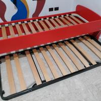 Struttura letto singolo + rete estraibile