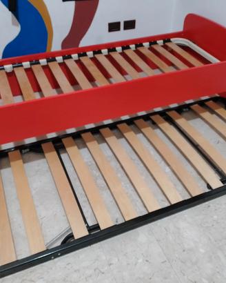 Struttura letto singolo + rete estraibile