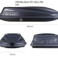 Baule auto 430 litri - come nuovo