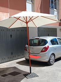 Ombrellone con base in ghisa