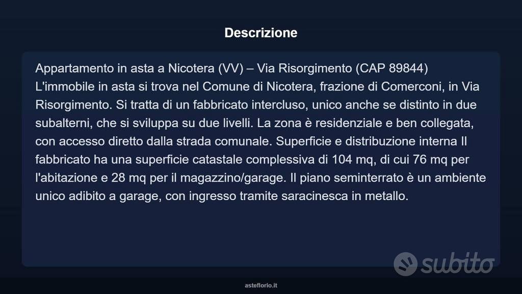 Appartamento – Nicotera, Comerconi - Vista 3