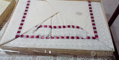 parure di completo di lenzuola e federe matrimonio