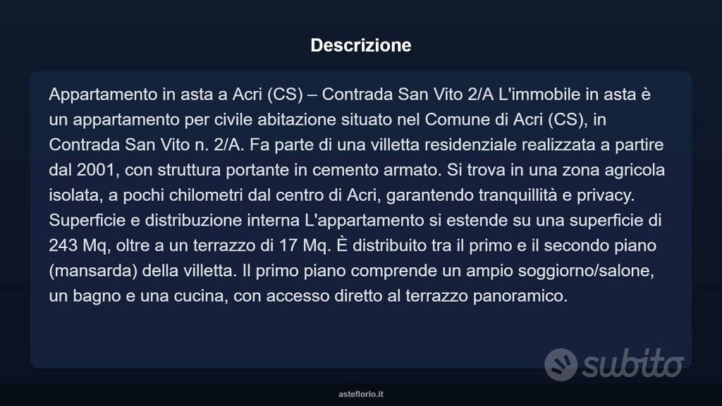Appartamento – Acri, Cosenza - Vista 3