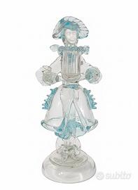 Dama Goldoniana Portacandela in Vetro di Murano