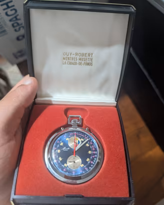 Orologio da Tasca Cronografo Musette Valjoux Vinta
