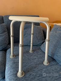 sgabello sedia doccia alluminio regolabile anziani