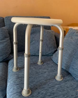 sgabello sedia doccia alluminio regolabile anziani