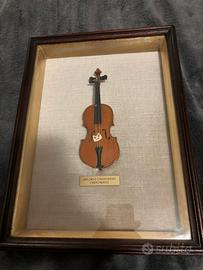 Quadro con violino Stradivari