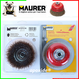 MAURER® 86522 Ø14MA★ SPAZZOLA a TAZZA  Ø100x29mm ★