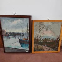 coppia quadri pittura 