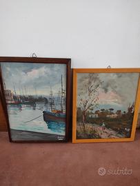 coppia quadri pittura 