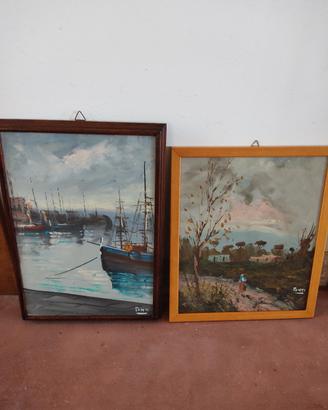 coppia quadri pittura 
