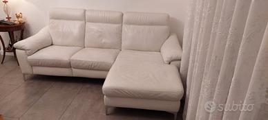 Divano 3 posti natuzzi Chaise Lounge e relax bianc