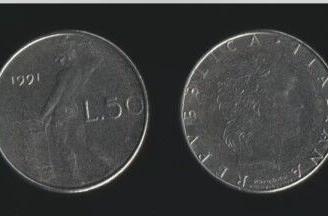 monete da 50 Lire piccole anni 91, 92, 93, 94 e 95