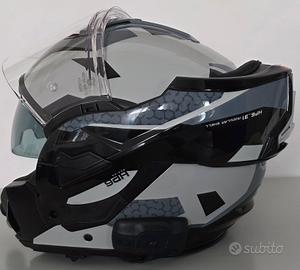 Casco modulare con interfono nuovo con scatola 