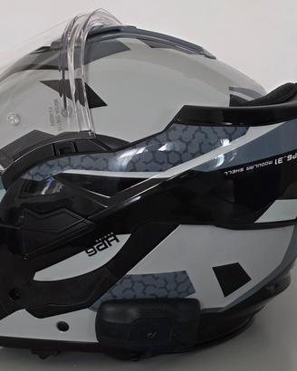 Casco modulare con interfono nuovo con scatola 