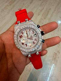 Luxury Custum moissanite watch iced out - full set
