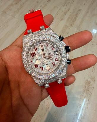 Luxury Custum moissanite watch iced out - full set