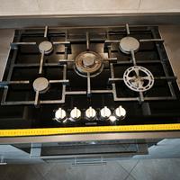 piano cottura gas in vetro ceramica