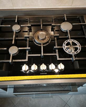 piano cottura gas in vetro ceramica
