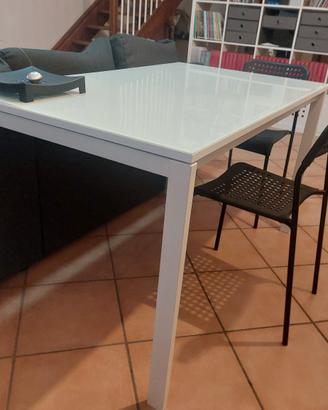 tavolo ikea + piana NUOVA in vetro temperato