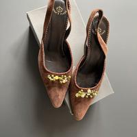 Chanel in camoscio testa di moro numero 38