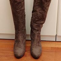 stivali ccolor tortora scuro