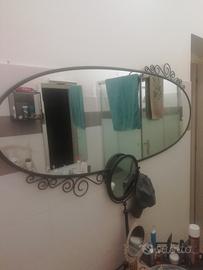 specchio in ferro battuto 